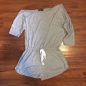 Fashion Nova Grey Romper!